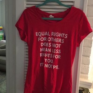 5 for $20🍍NWT Red shirt for equal rights 🍍